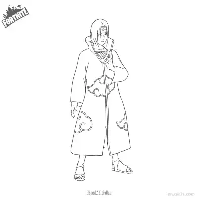 宇智波鼬 1简笔画 素描 涂鸦 - 免费可打印堡垒之夜 下载PDF – 免费可打印简笔画涂色画